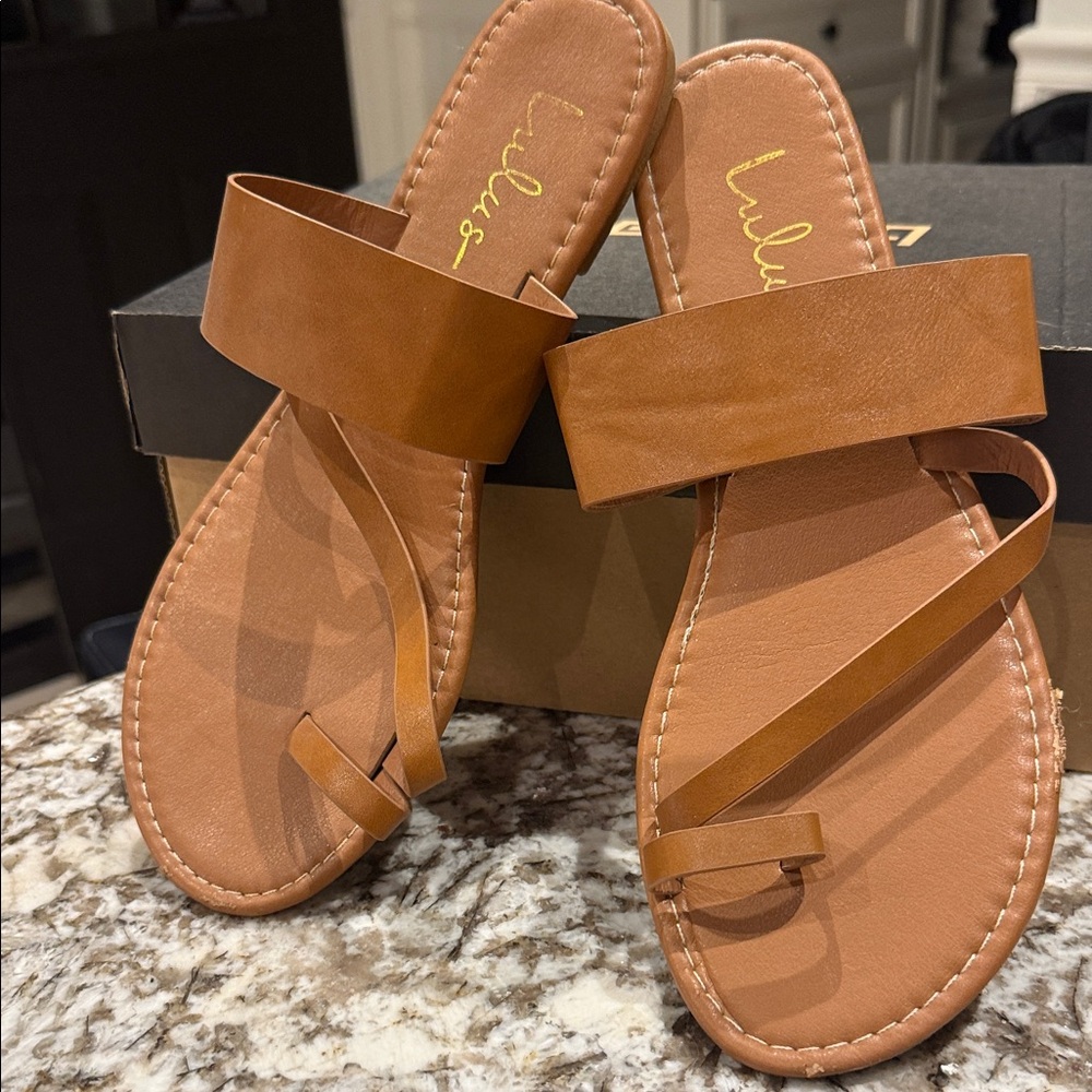 Lulu's Brown Strappy Sandals